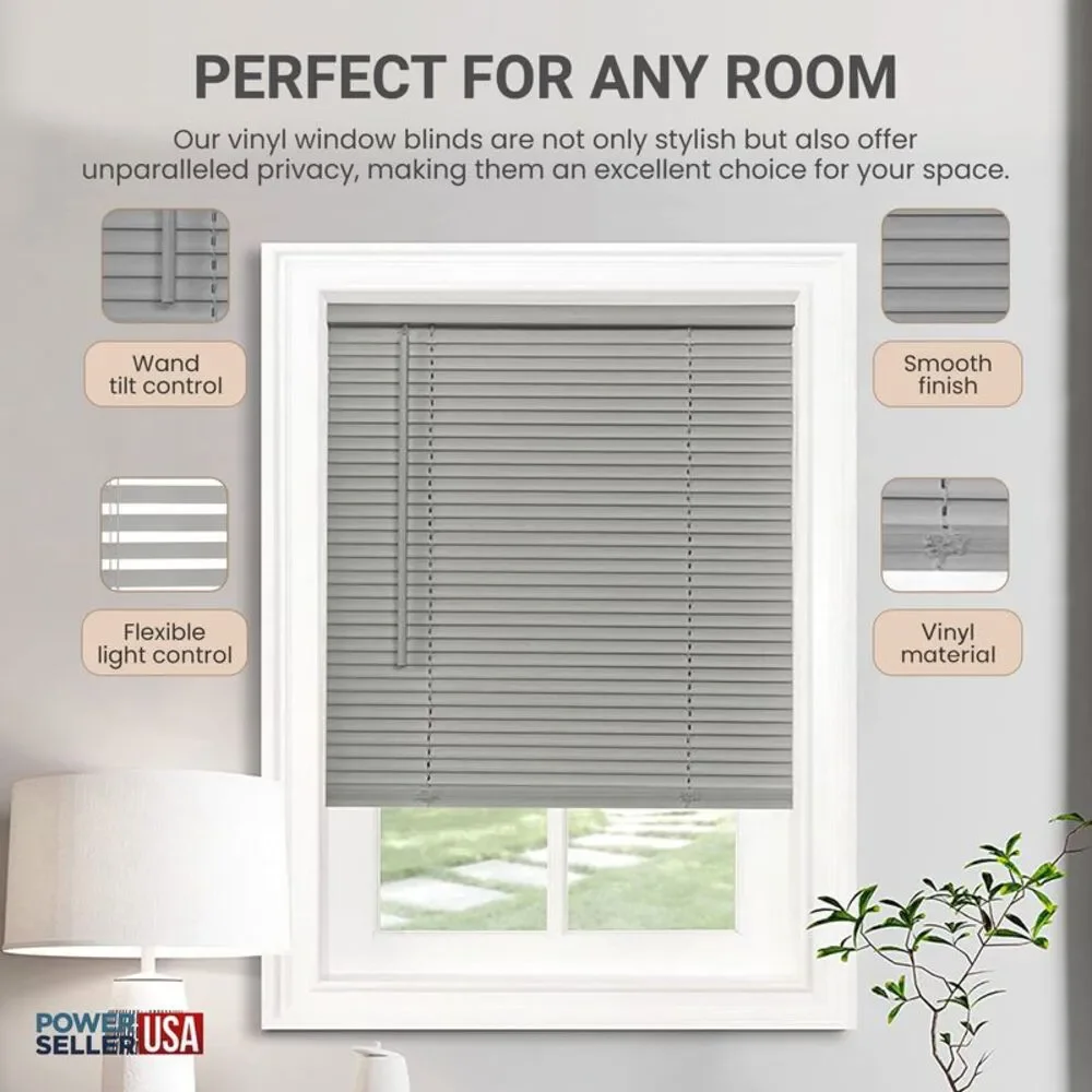 PowerSellerUSA Cordless Window Blinds, Privacy & Light Filtering 1